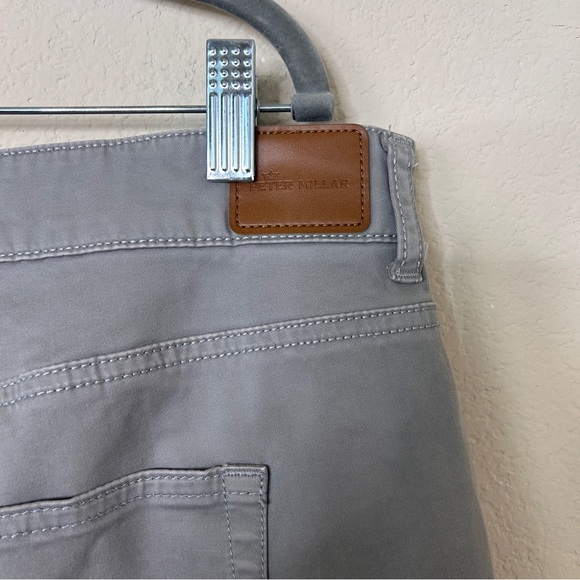 Peter Millar Men’s Classic Fit Khaki Pants Grey Size 40 - Picture 8 of 11
